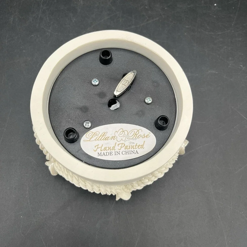 Lillian Rose Resin Music Box Wedding Cake Plays Wedding March Bride Groom video